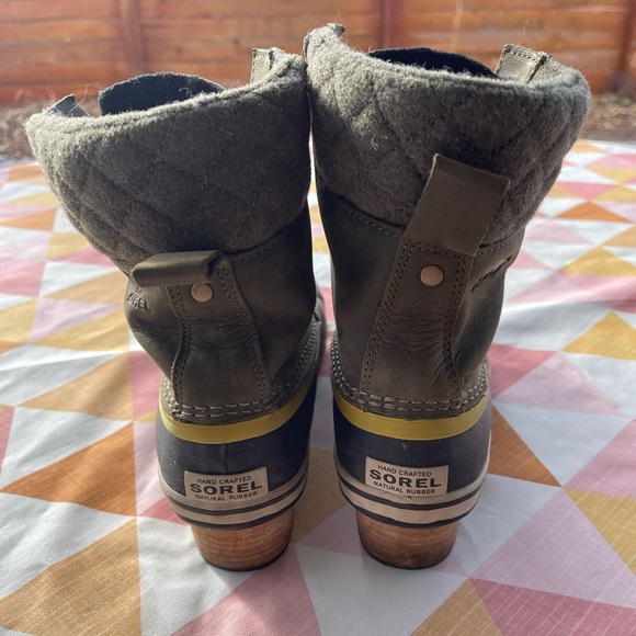 Sorel Slimpack Women’s Snow Boots Navy/Green- Size 9.5 - Picture 4 of 9